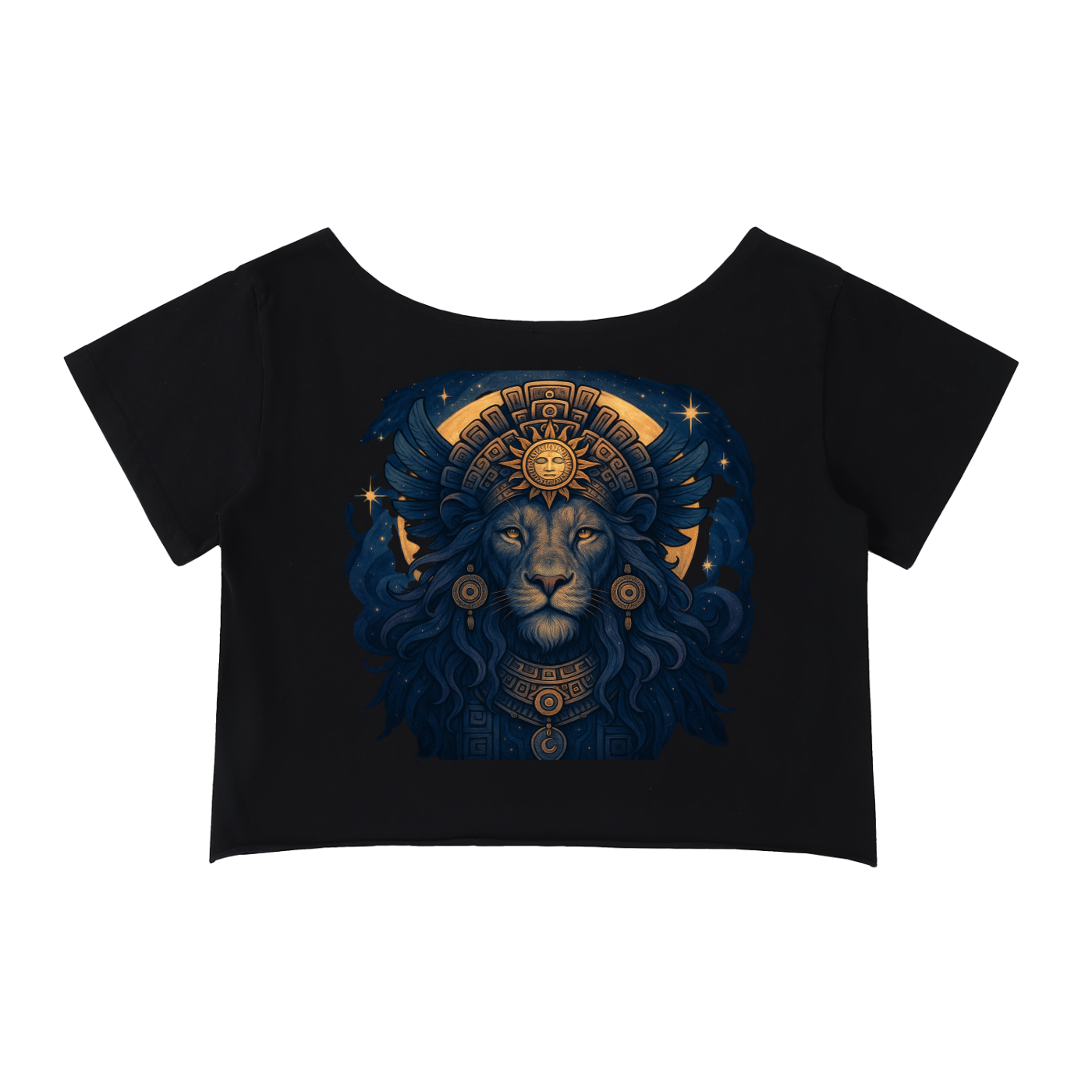 Lions Gate Off-Shoulder Rolled Hem Cotton T-Shirt