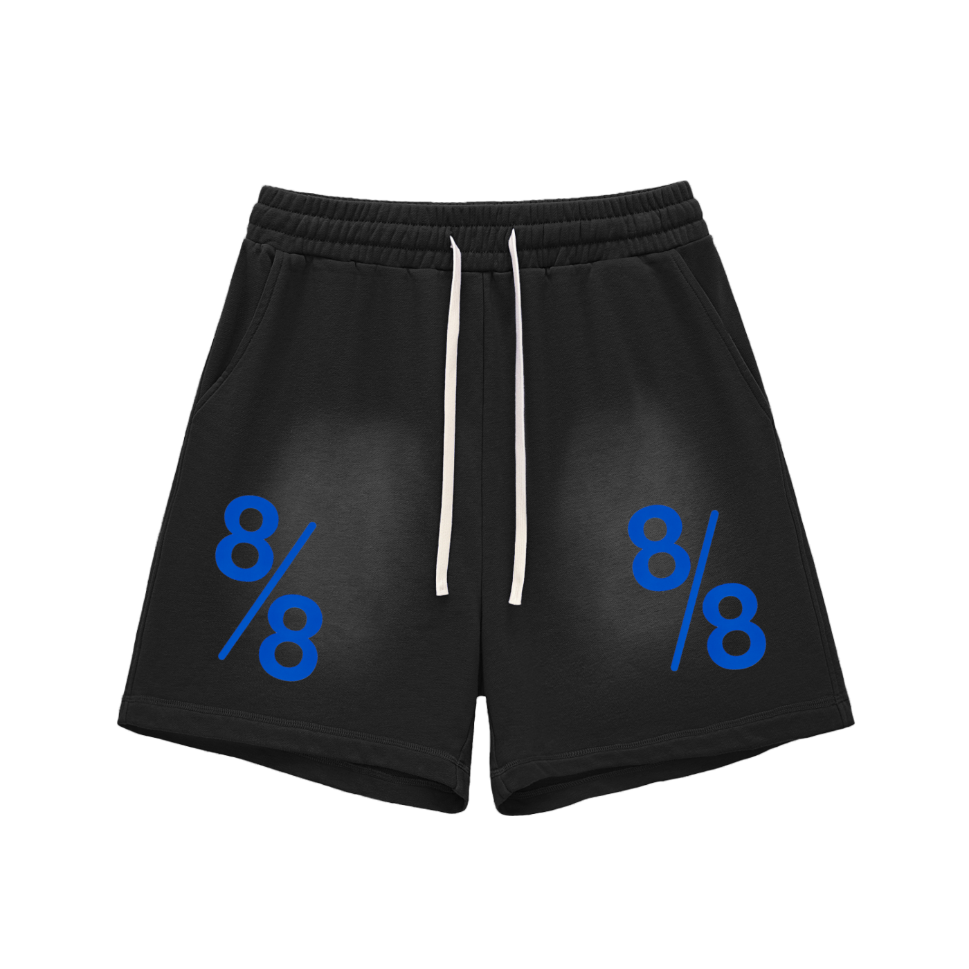 Lions Gate Sun Fade Raw Edge Cotton Shorts