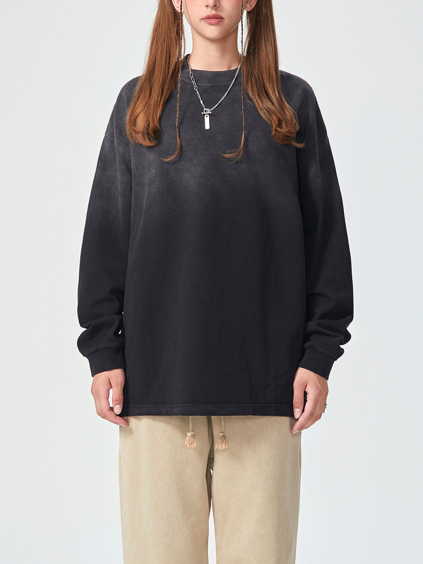 Lions Gate Gradient Vintage Washed Long Sleeve Tee - 270 GSM