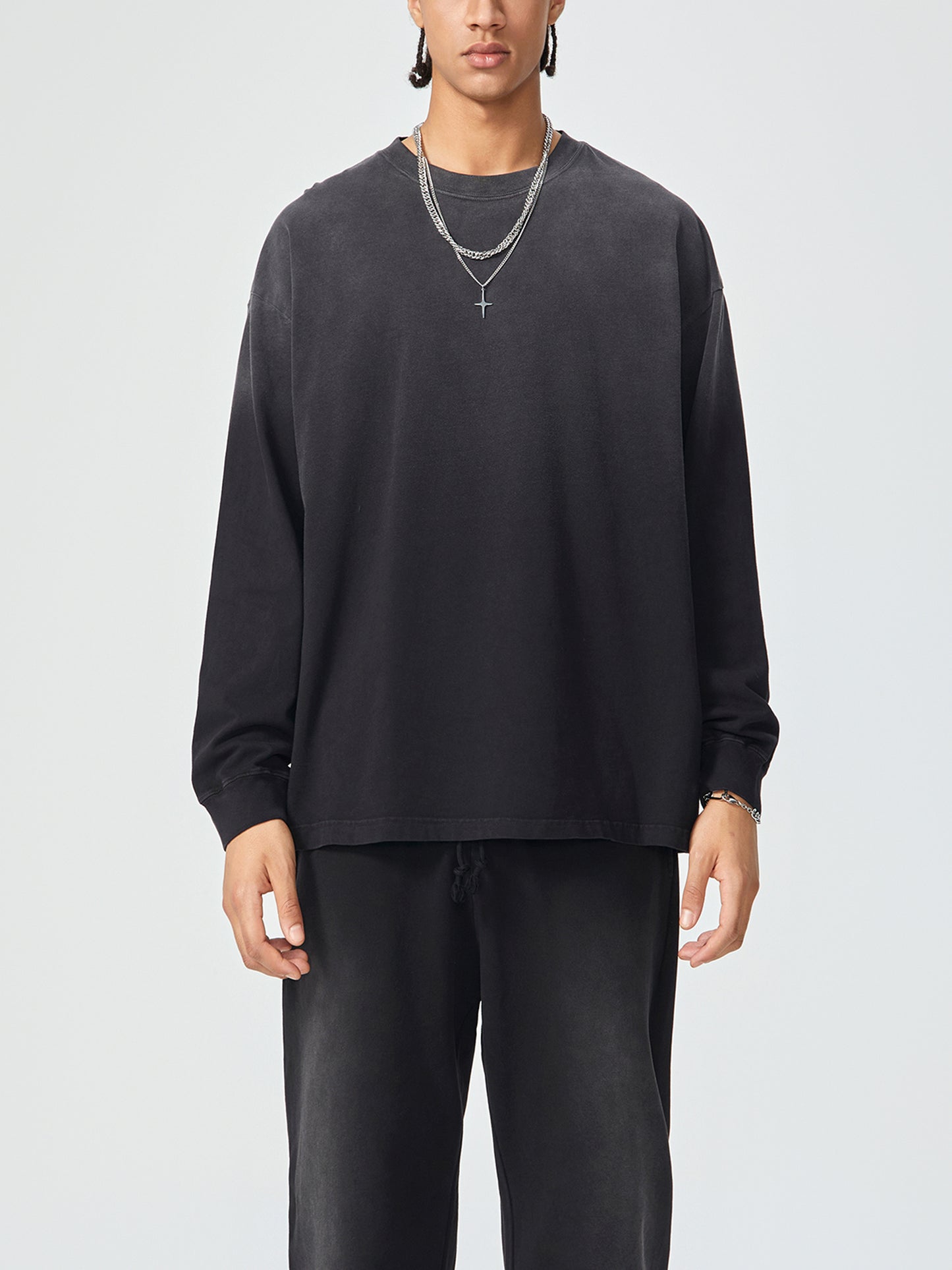 Lions Gate Gradient Vintage Washed Long Sleeve Tee - 270 GSM