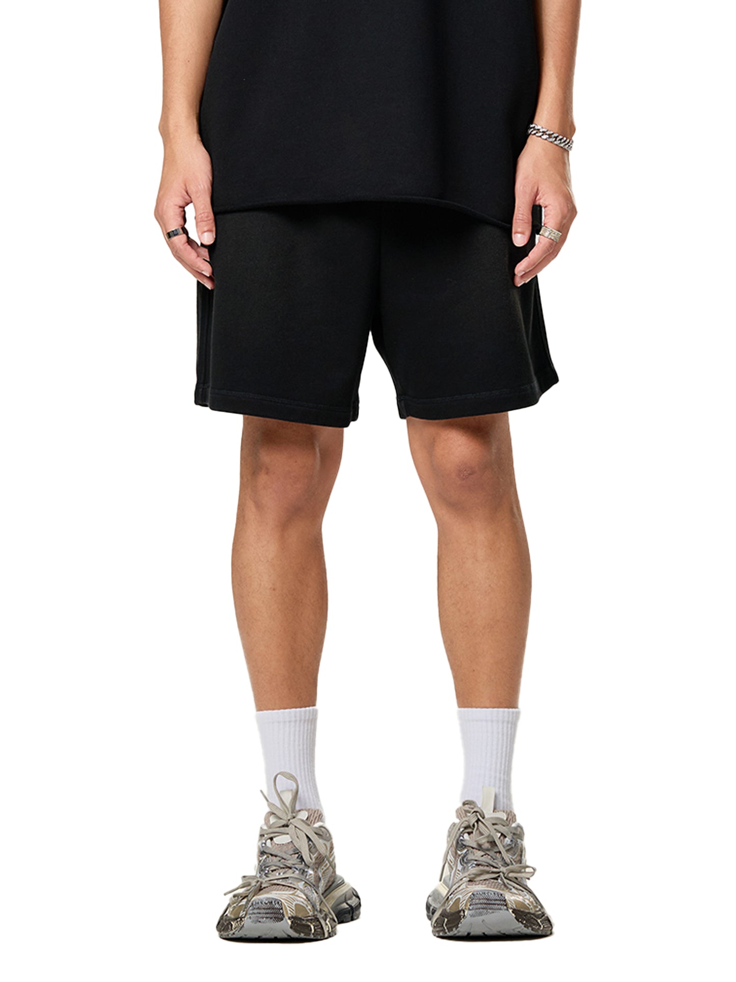 Lions Gate Sun Fade Raw Edge Cotton Shorts