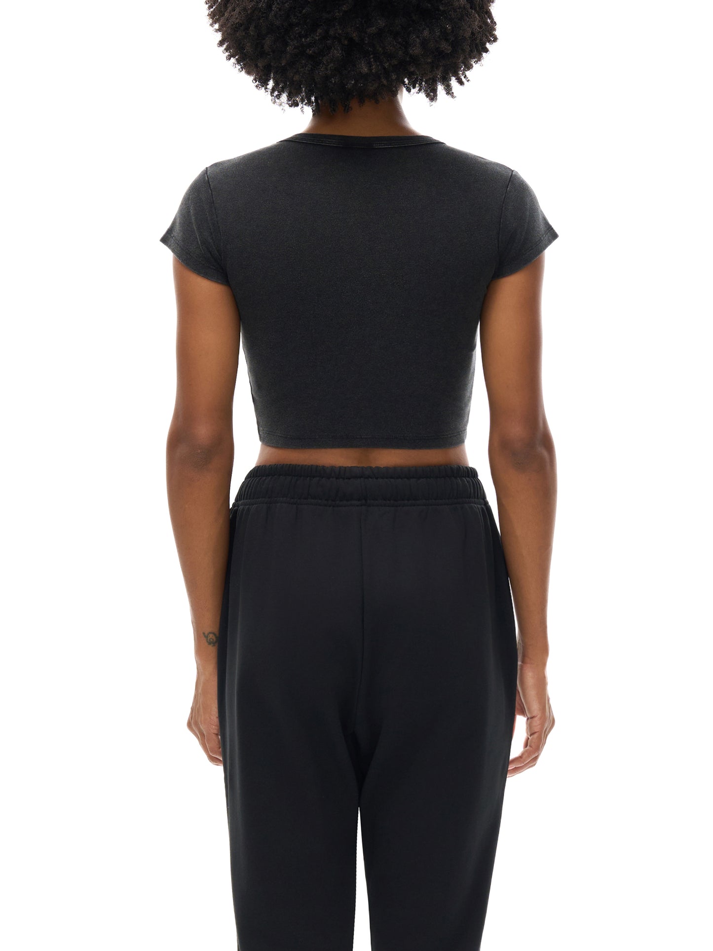 Lions Gate Snow Washed Crop Top