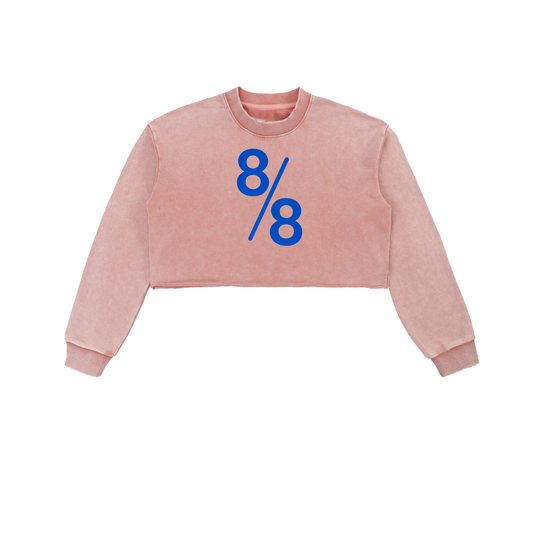 Lions Gate Snow Washed Raw Edge Cropped Sweatshirt