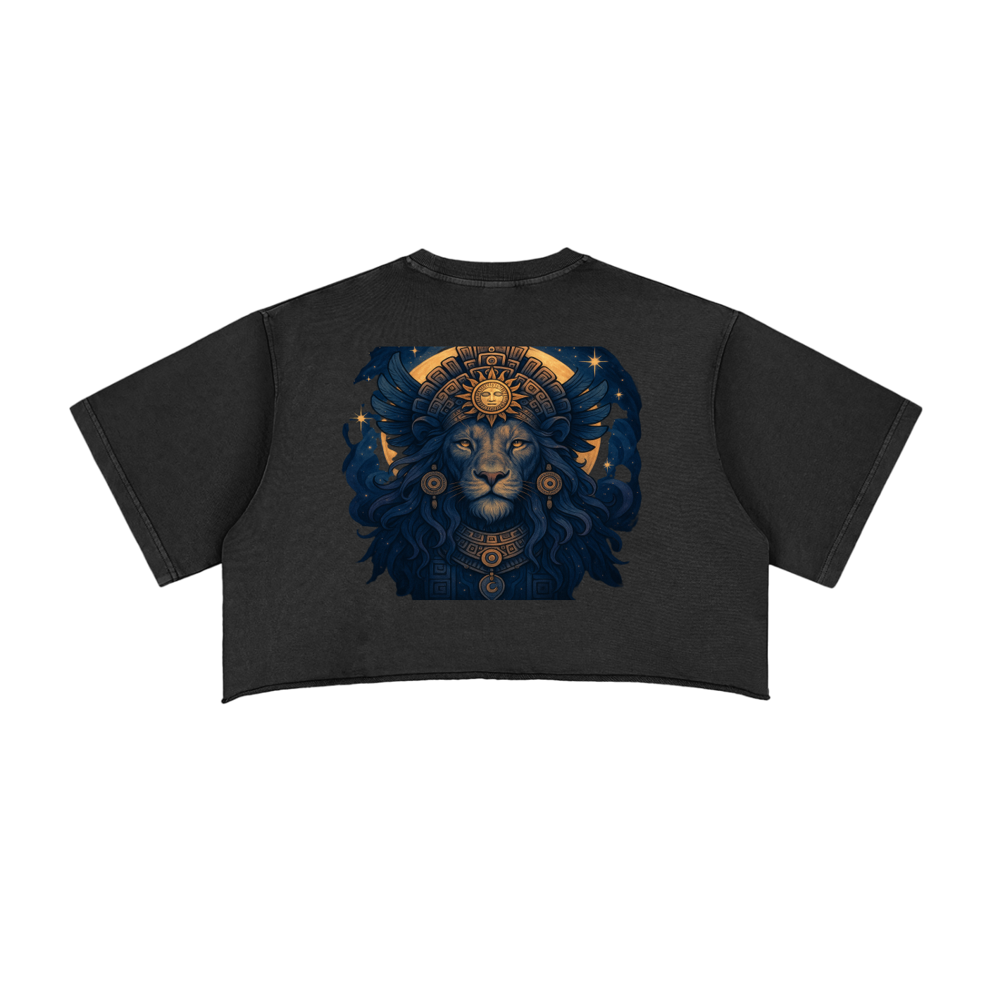 Lions Gate Snow Washed Raw Edge Crop Top