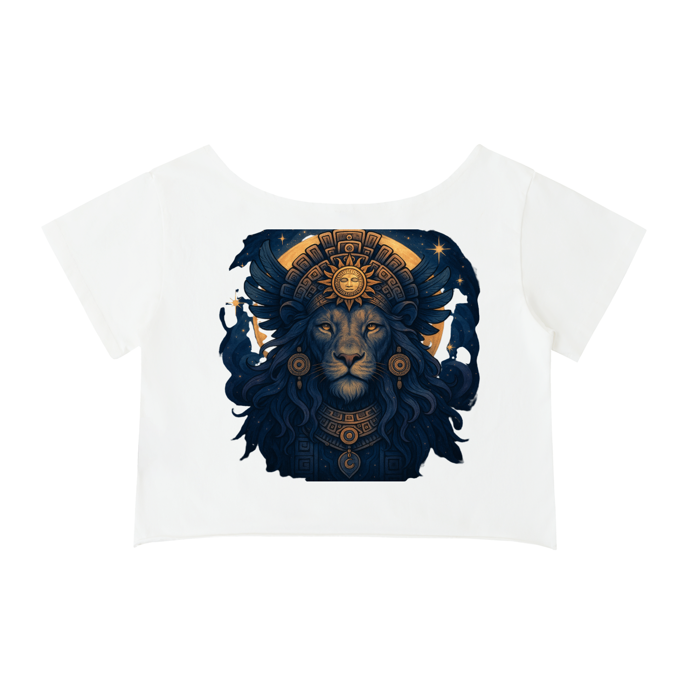 Lions Gate Off-Shoulder Rolled Hem Cotton T-Shirt