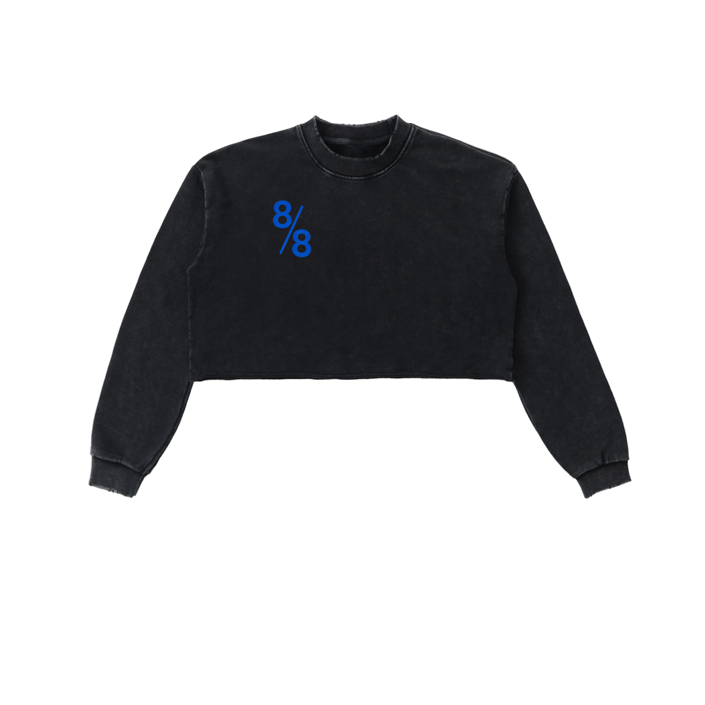 Lions Gate Snow Washed Raw Edge Cropped Sweatshirt