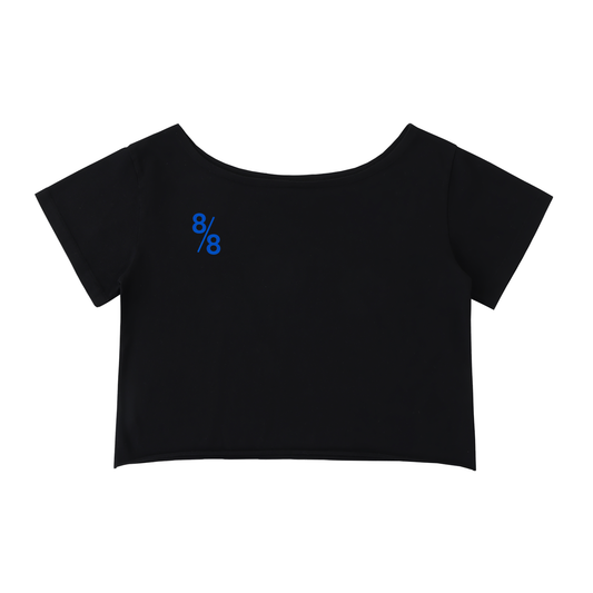 Lions Gate Off-Shoulder Rolled Hem Cotton T-Shirt