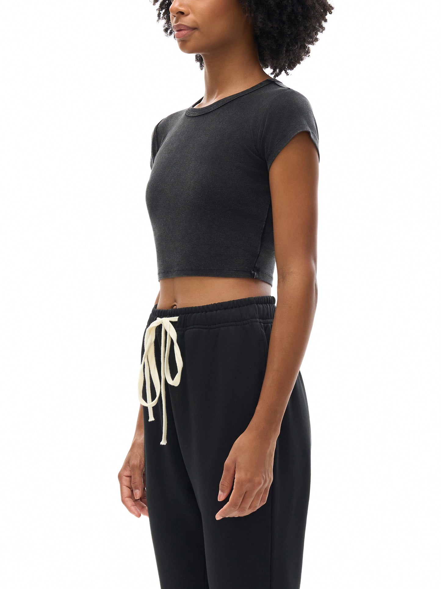 Lions Gate Snow Washed Crop Top